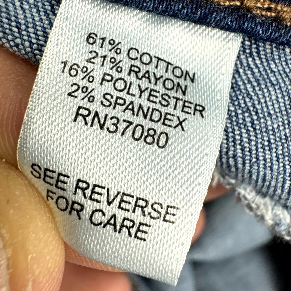 EST. 1946 Denim Jeans Women 20W Blue Stretch Curvy Skinny Leg Whisker Sculpting - Picture 8 of 11